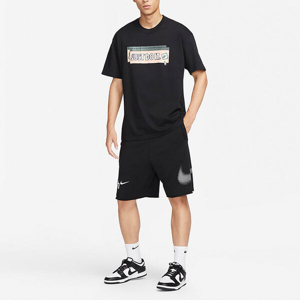 Футболка спортивная одежда m90 футболка Nike, черный — фото 3