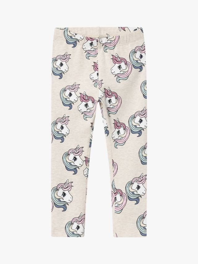 

Детские леггинсы my little pony с принтом единорога NAME IT, цвет Peyote Melange