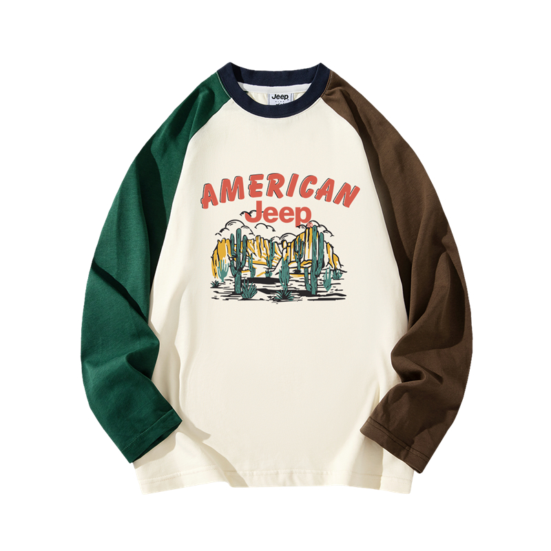 

Футболка для младших школьников Jeep, бежевый/коричневый