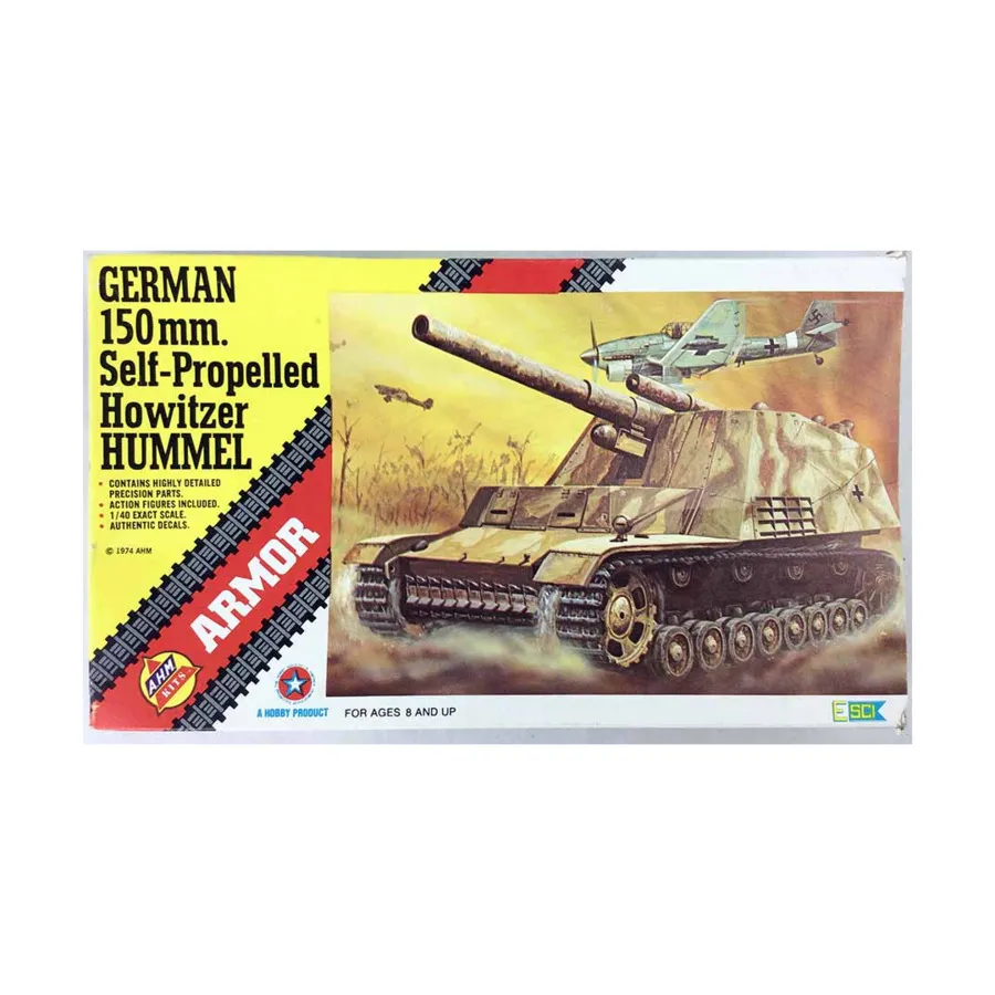 

Немецкая 150-мм самоходная гаубица Hummel, Armor (1:72) (ESCI)