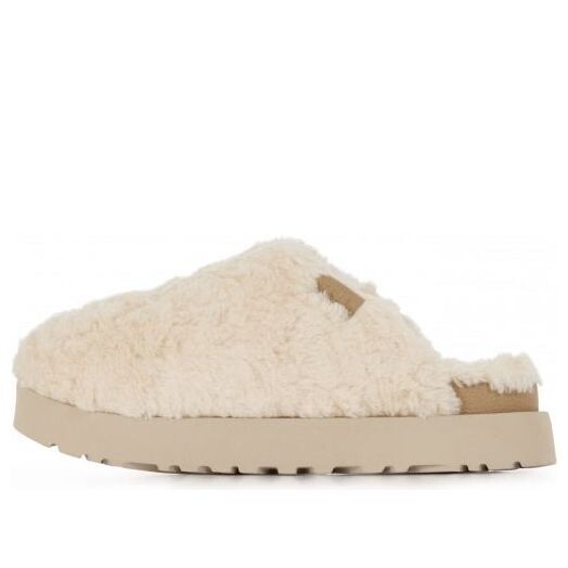 Кроссовки пушистый сахар слайд Ugg, бежевый