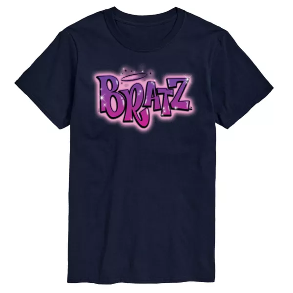 

Мужская футболка с логотипом Bratz с аэрографией Licensed Character, синий