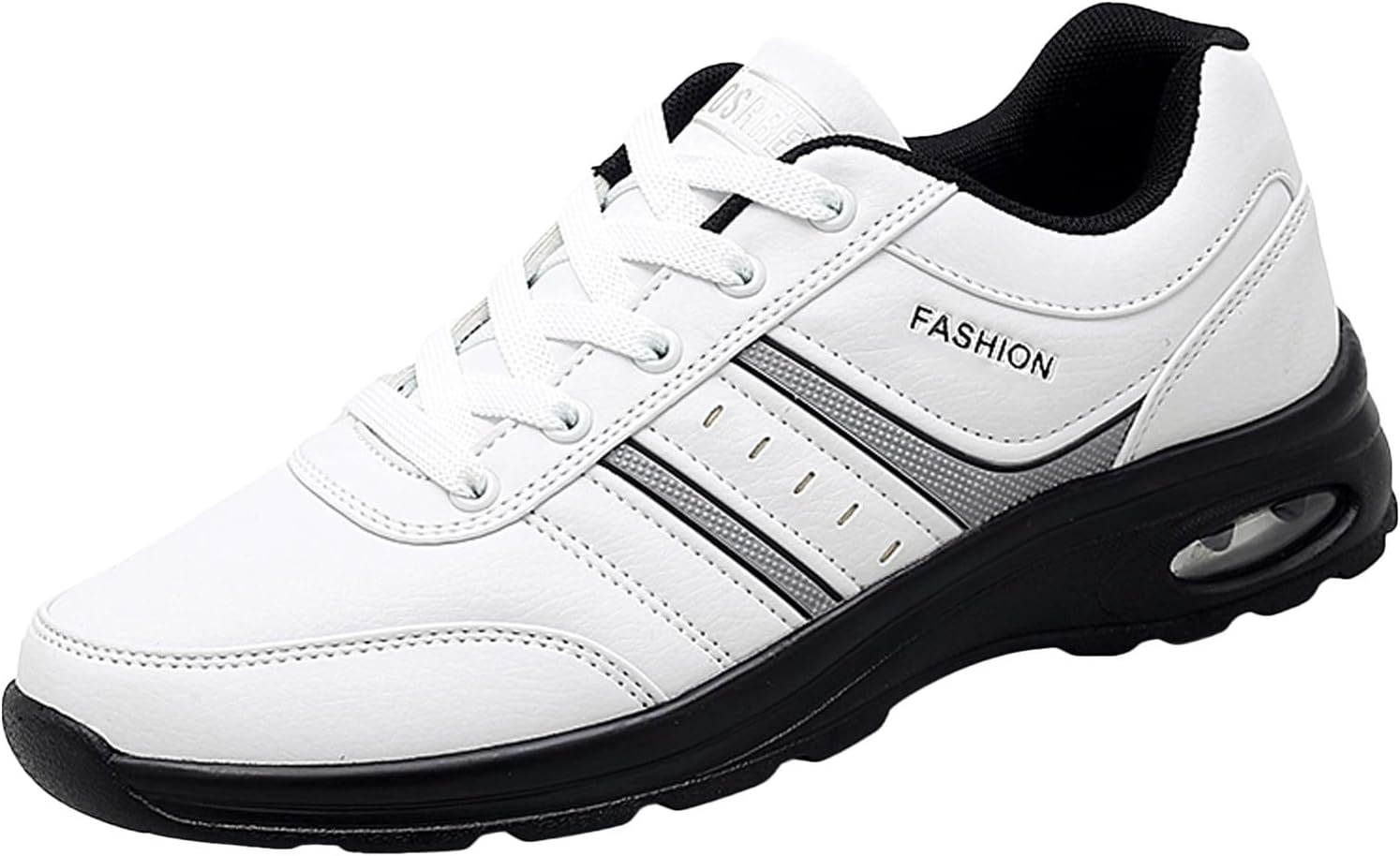 

Мужские повседневные кроссовки IWIHMIV, противоскользящие спортивные туфли для улицы, модные прогулочные кроссовки, легкая рабочая и беговая обувь, белый