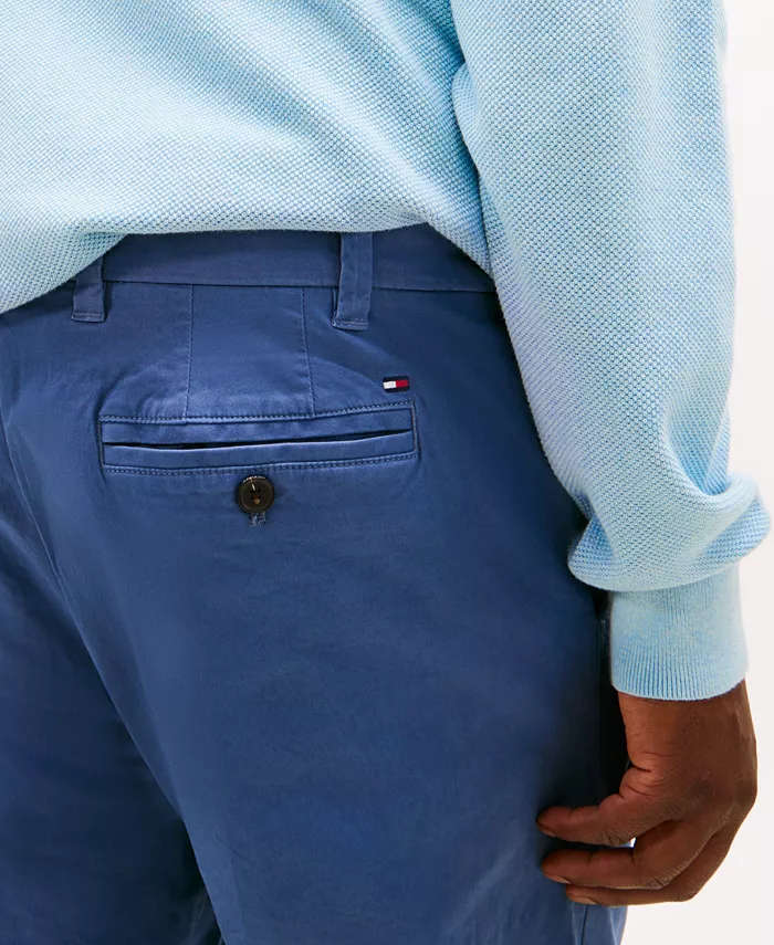 Мужские брюки-чиносы Big & Tall TH Flex Stretch с индивидуальной посадкой Tommy Hilfiger, синий — фото 4
