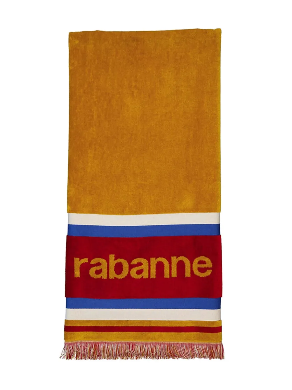 

Полосатый шарф Rabanne, оранжевый