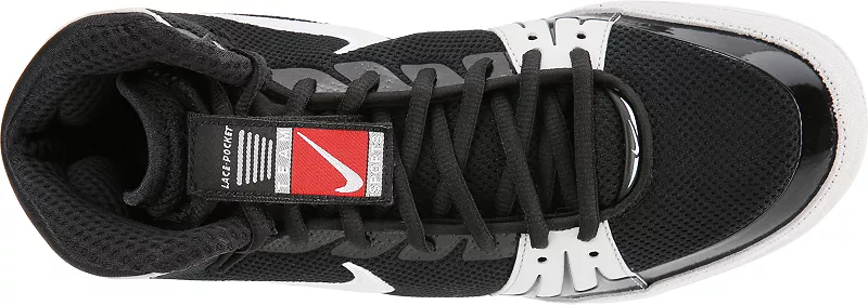 Мужские кроссовки Nike для вольной борьбы, черный/белый — фото 4
