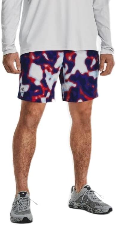 

Мужские шорты для плавания Under Armour Freedom Shorebreak - защита от солнца UPF 40, Acadeny-White-Steel