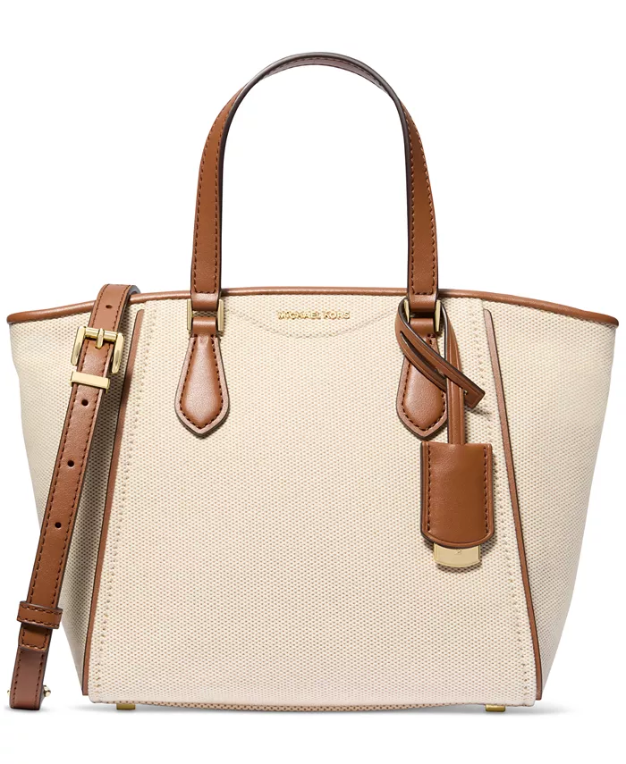 

Сумка-тоут Taryn Small Convertible Top на молнии через плечо Michael Kors, коричневый