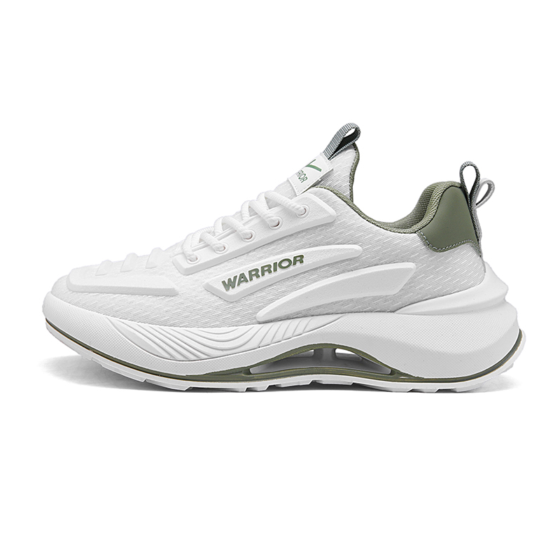 

WARRIOR Низкие беговые кроссовки мужские бело-зеленые, цвет White Green