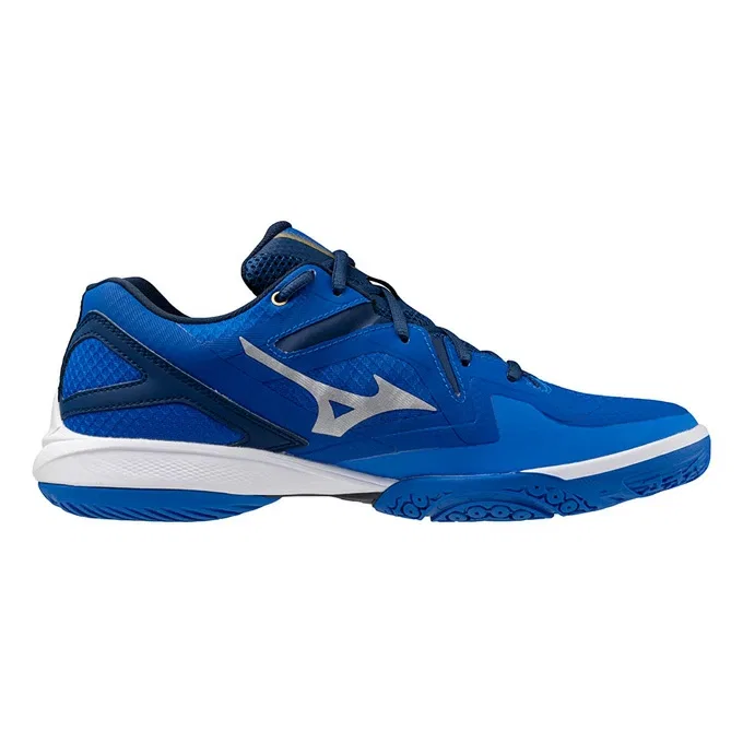 Бадминтонные кроссовки «Wave Claw 3 FIT» от Mizuno, Blue X White (01) — фото 2