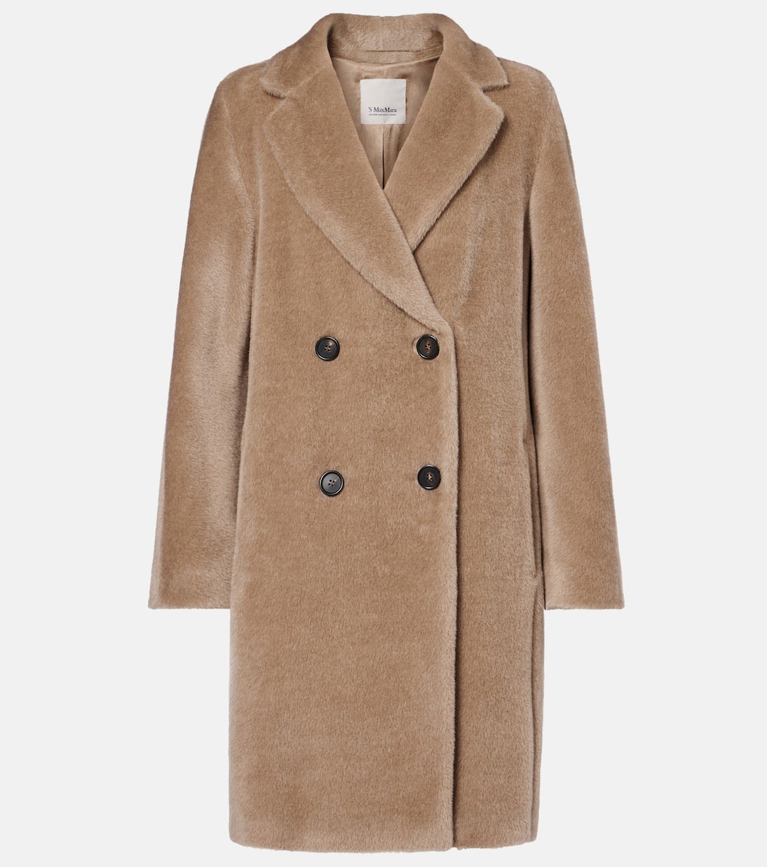 

Пальто из альпаки и шерсти Roseto S Max Mara, Golden Beige