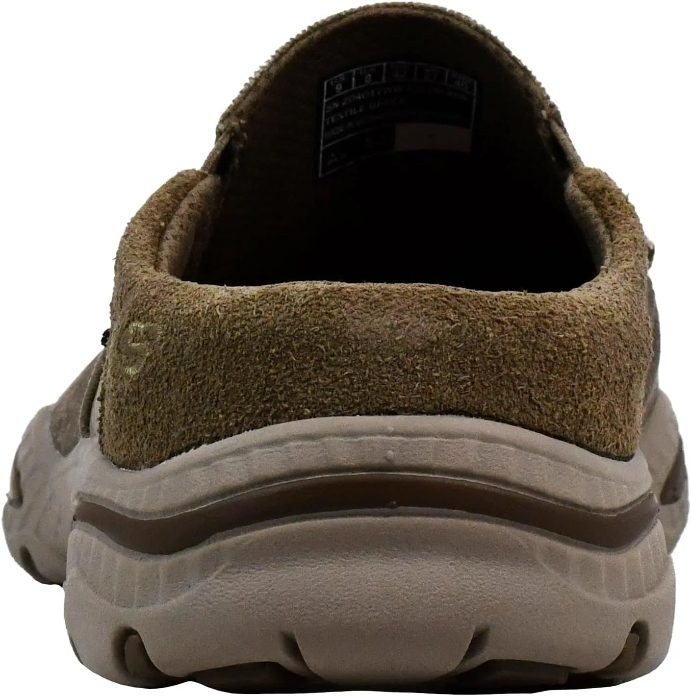 Мужские туфли Skechers Creston из парусины без шнурков, Khaki — фото 3