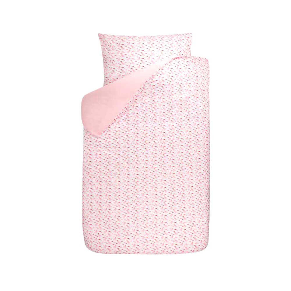 

Детское Постельное белье octo кальмар и рыба розово-красный 100х135 Bink, розовый