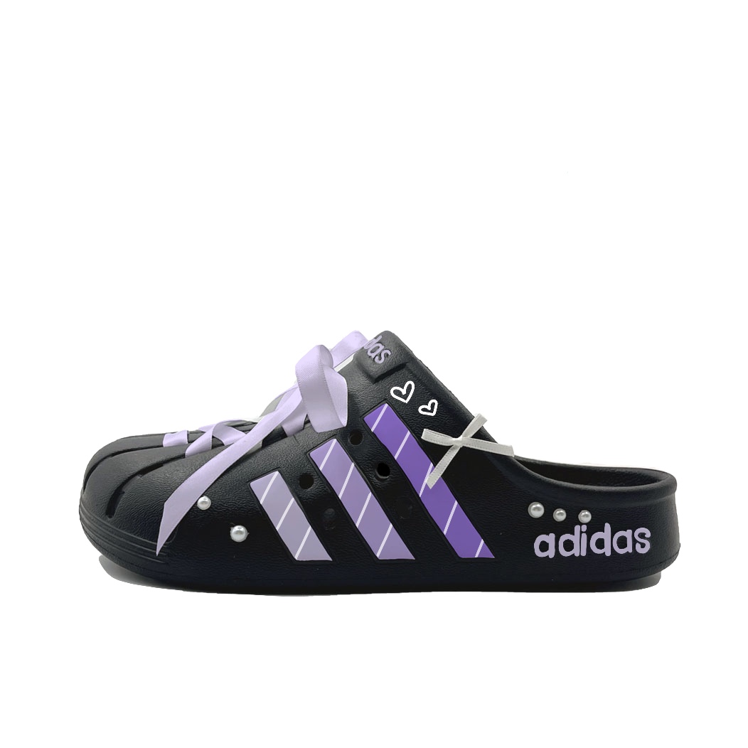 Adidas Тапочки-сабо ADILETTE без специальной функции, закрытые, унисекс, черные