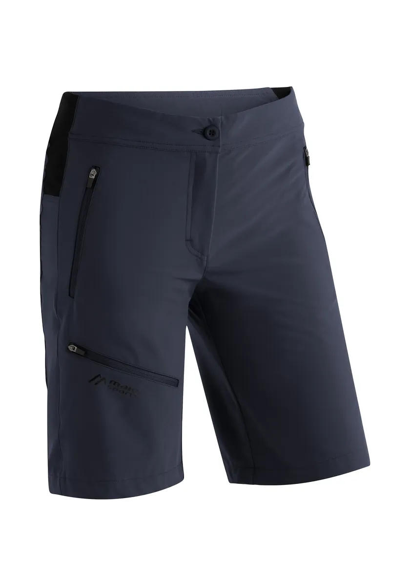 

Maier Sports Bermudas "Latit Short Vario", короткие женские походные брюки, современные уличные бермуды, трекинговые брюки, синий