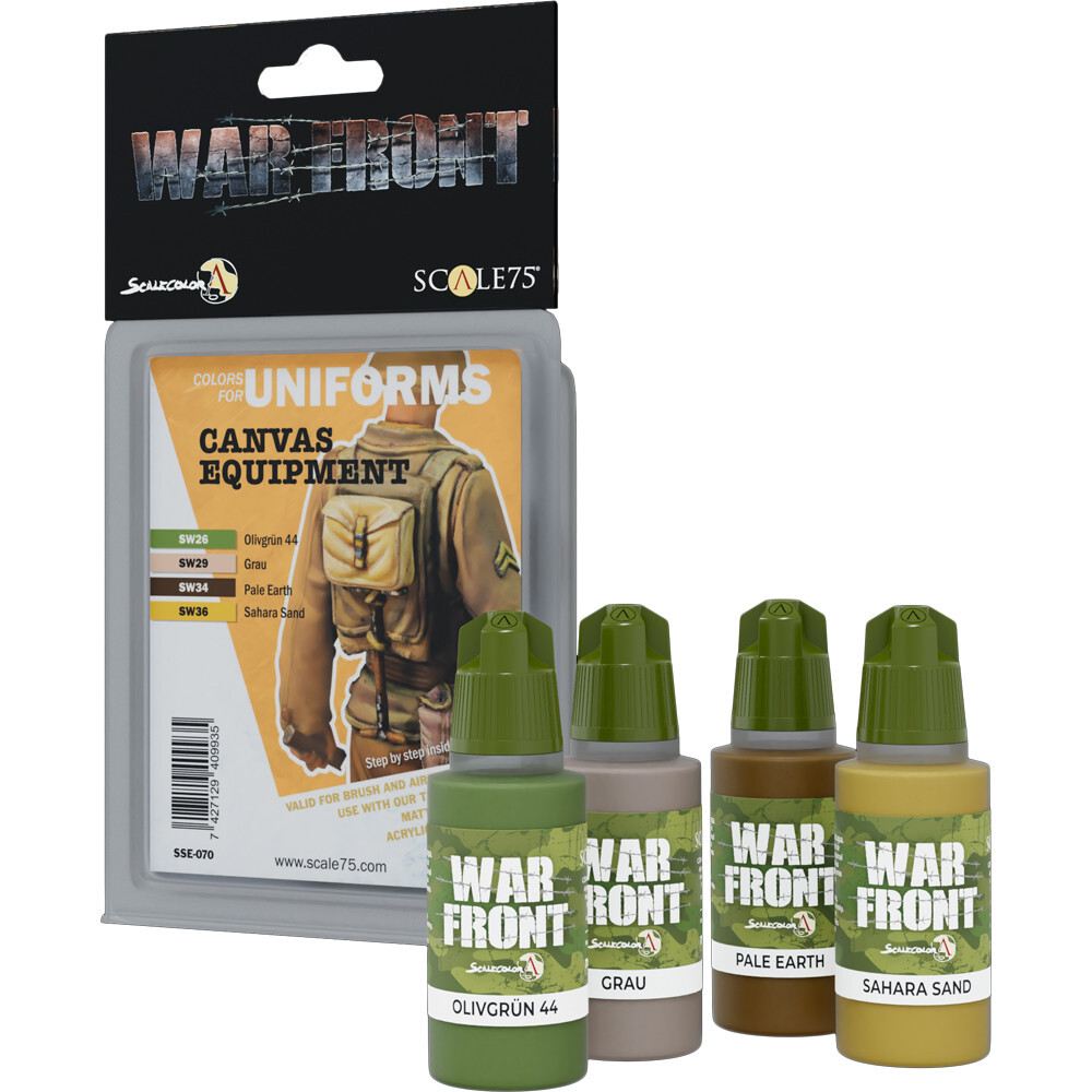 

Аксессуары Scale 75 USA War Front Paint Set: Colors for Uniforms - Canvas Equipment