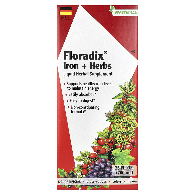 

Floradix, Floradix, железо и травы, 700 мл (23 жидк. унции)