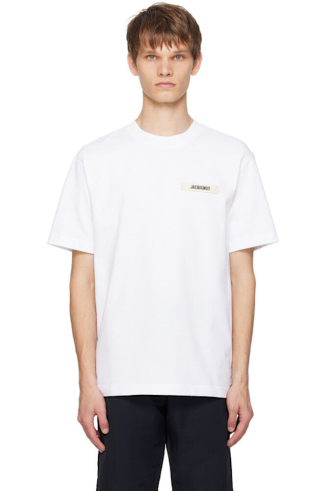 

Белая футболка Les Classiques 'Le t-shirt Gros Grain' JACQUEMUS