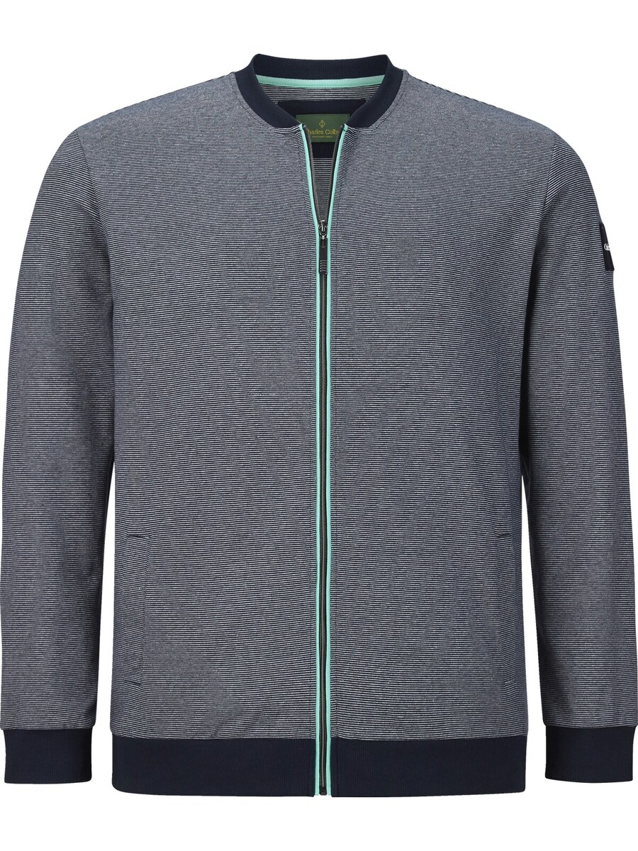 

Куртка на молнии Charles Colby Zip-Up Hoodie Duke Melvyn, темно-синий