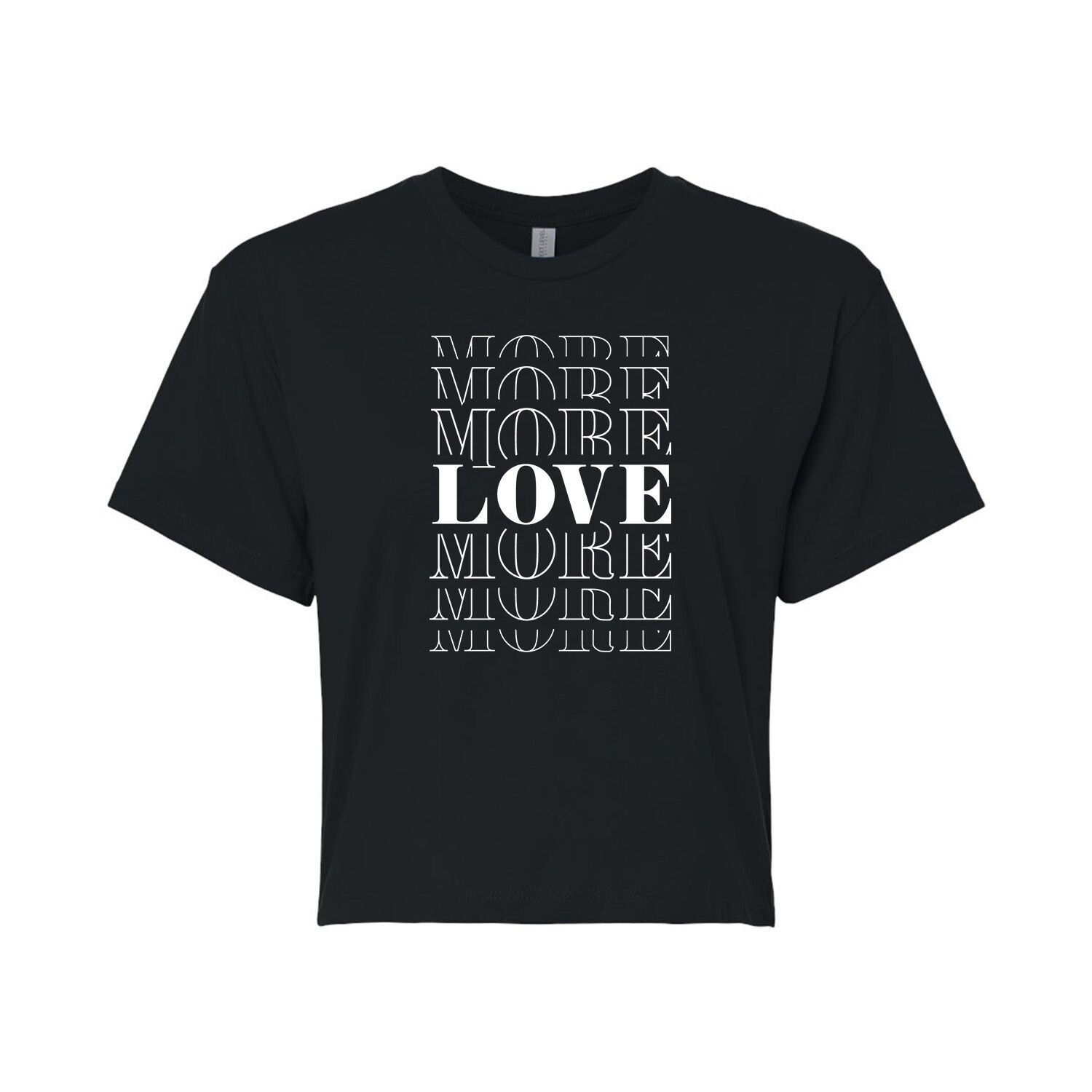 

Укороченная футболка с рисунком Juniors' Love More Licensed Character