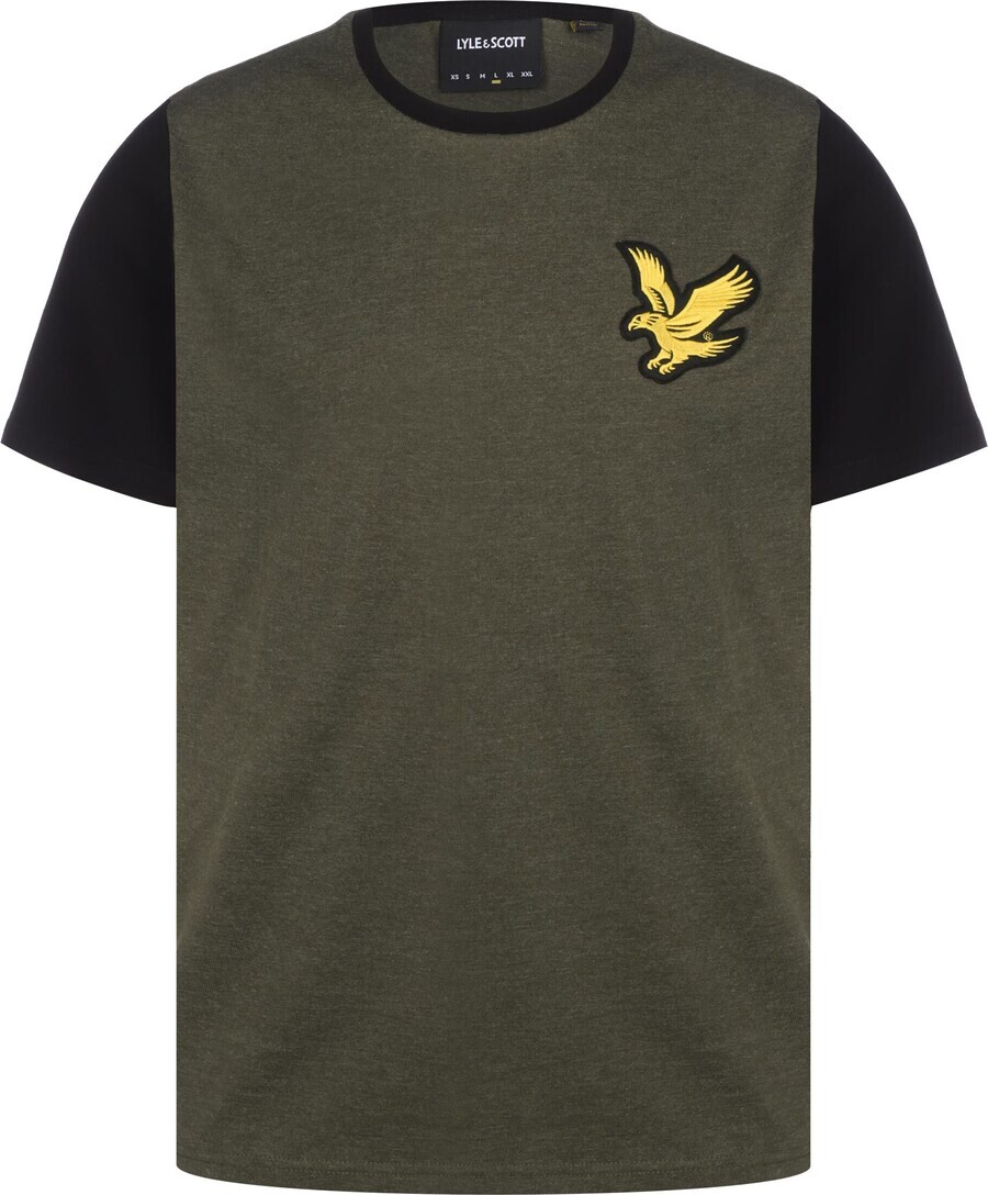 

Футболка Lyle & Scott BLOCK MARL, оливковый