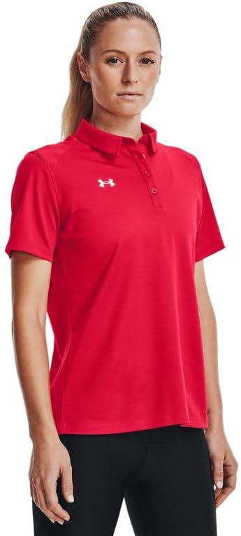 

Женская рубашка-поло с коротким рукавом Under Armour Tech Team, Red-White