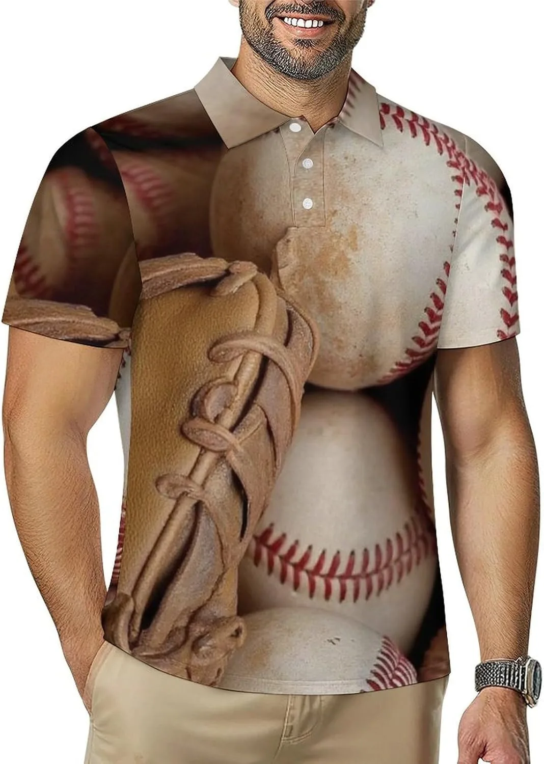 

Мужская футболка-поло Casual Button с влагоотводящим эффектом Meaudiwes