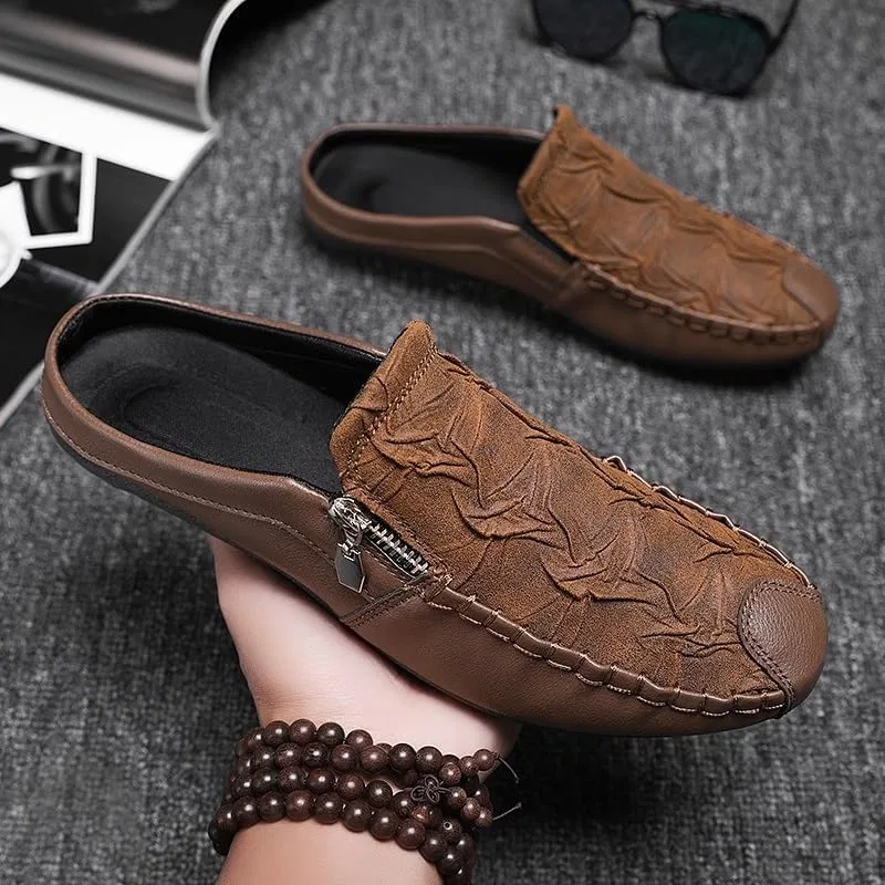 Мокасины с молнией, Loafers, Brown SayfuR — фото 3