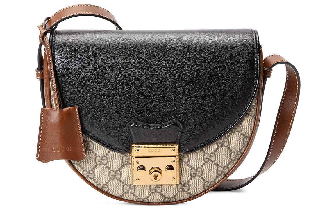 

GUCCI Замок холщовый с кожаной сумкой седло
