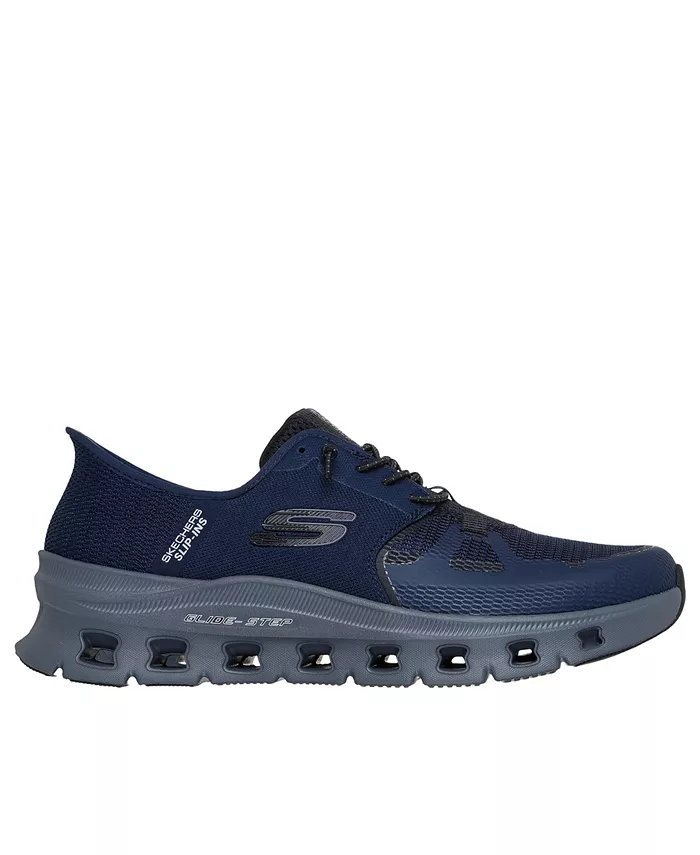 Мужские Slip-Ins: Glide-Step Pro Memory Foam повседневные прогулочные кроссовки от Finish Line Skechers, синий — фото 2