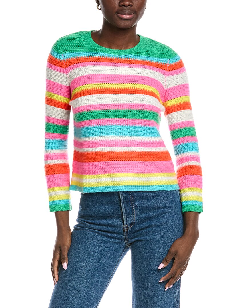 

Осенний кашемировый свитер с вязкой Autumn Cashmere, белый