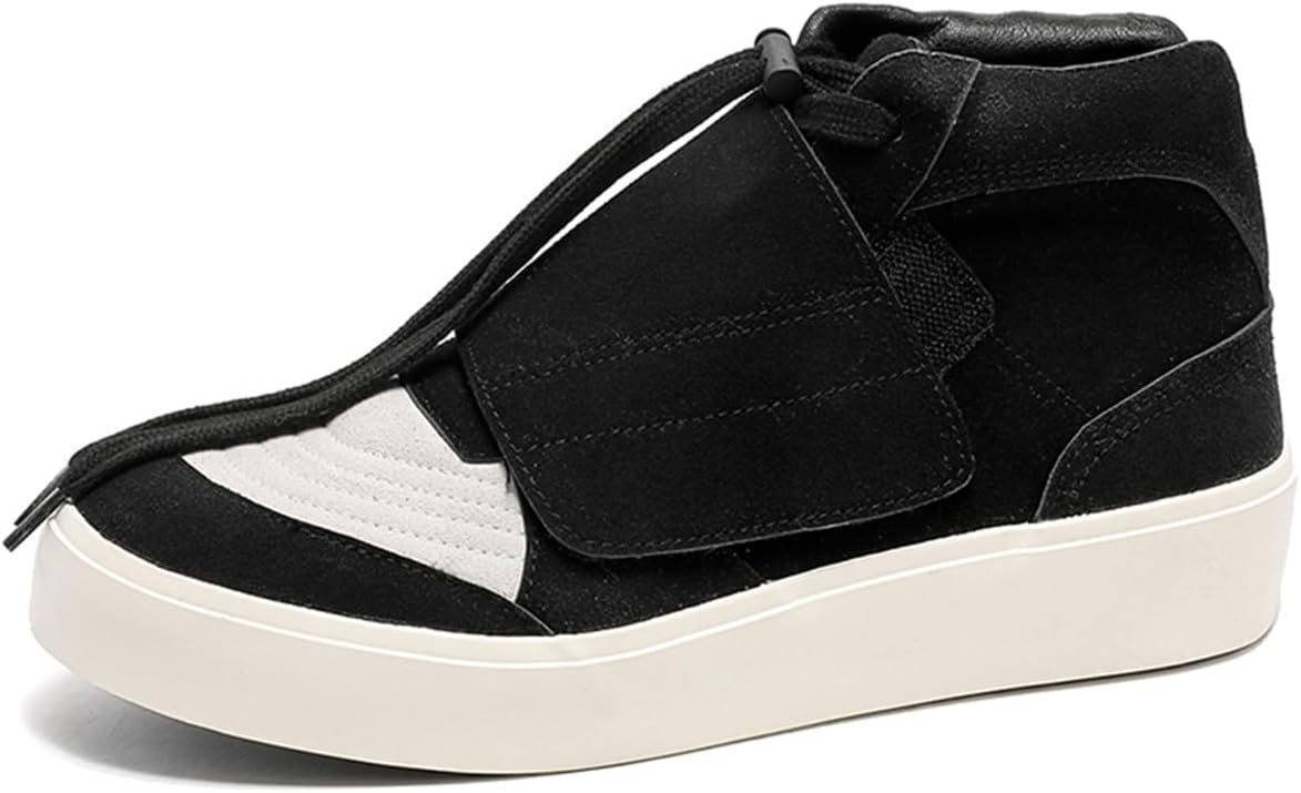 

Кроссовки ZHOUPULP для мужчин на высокой подошве, повседневные скейтбордические кроссовки, модные кроссовки на шнуровке для повседневной носки, черный