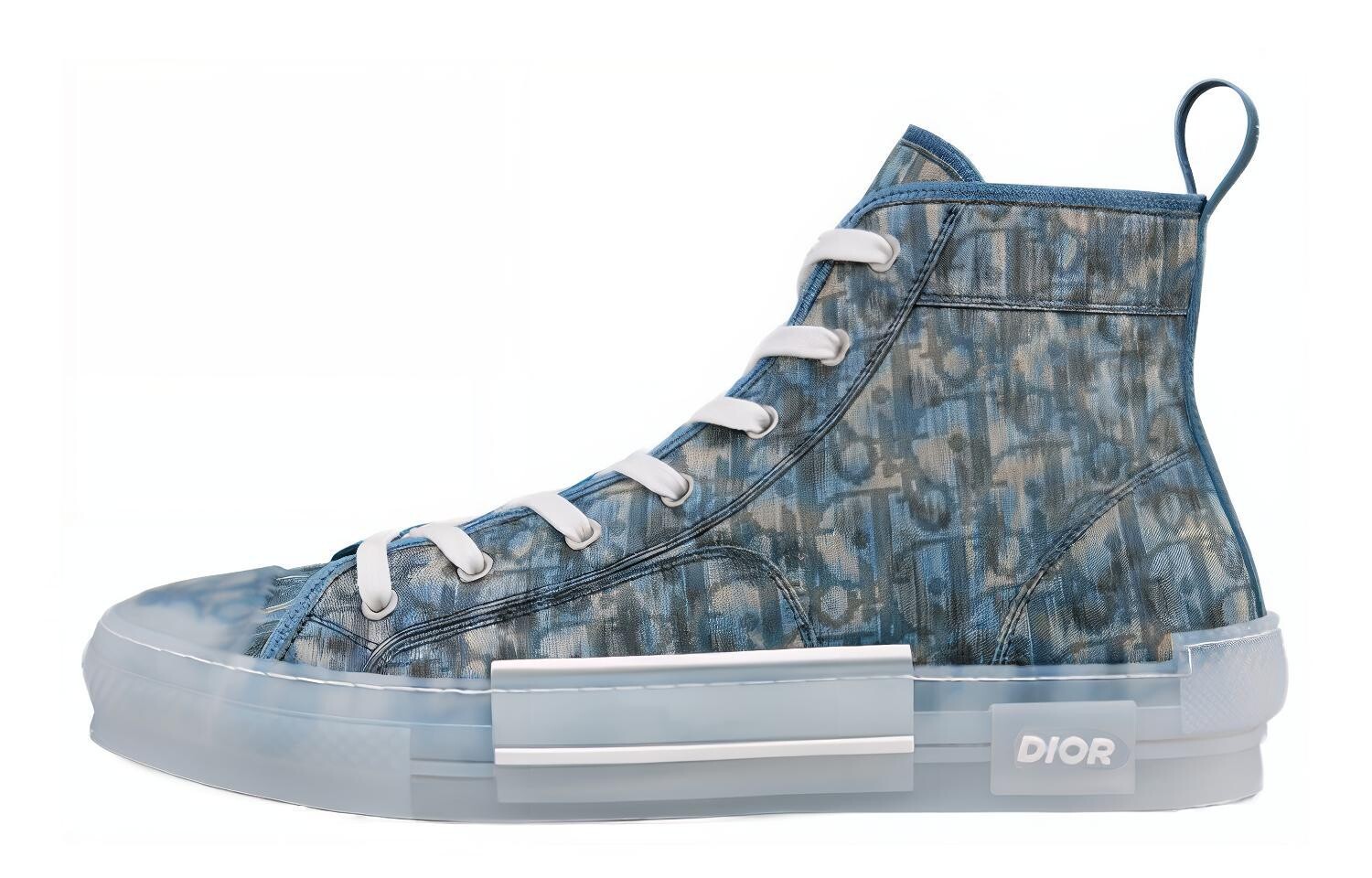 

Кроссовки Dior x Parley B23 High Top, синий / серый