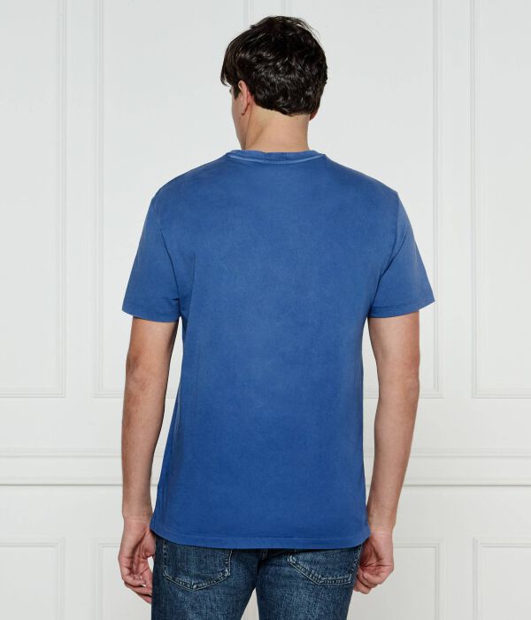 Футболка Polo Ralph Lauren классического кроя, синий — фото 3