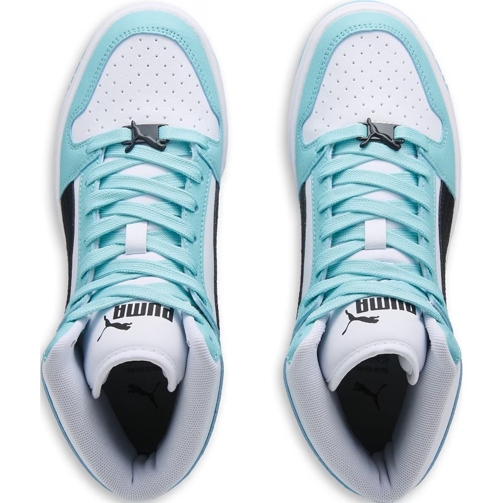 Детские высокие кроссовки Rebound Layup High Top Sneaker Big Kid от Puma, white/blue/black — фото 4