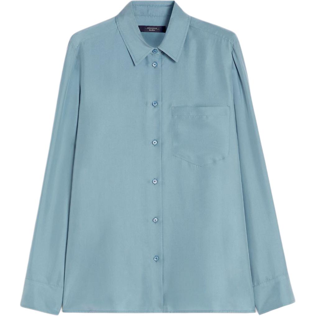 

WEEKEND MaxMara Рубашка Женская Светло-голубые С Отложным Воротником Умеренные Others