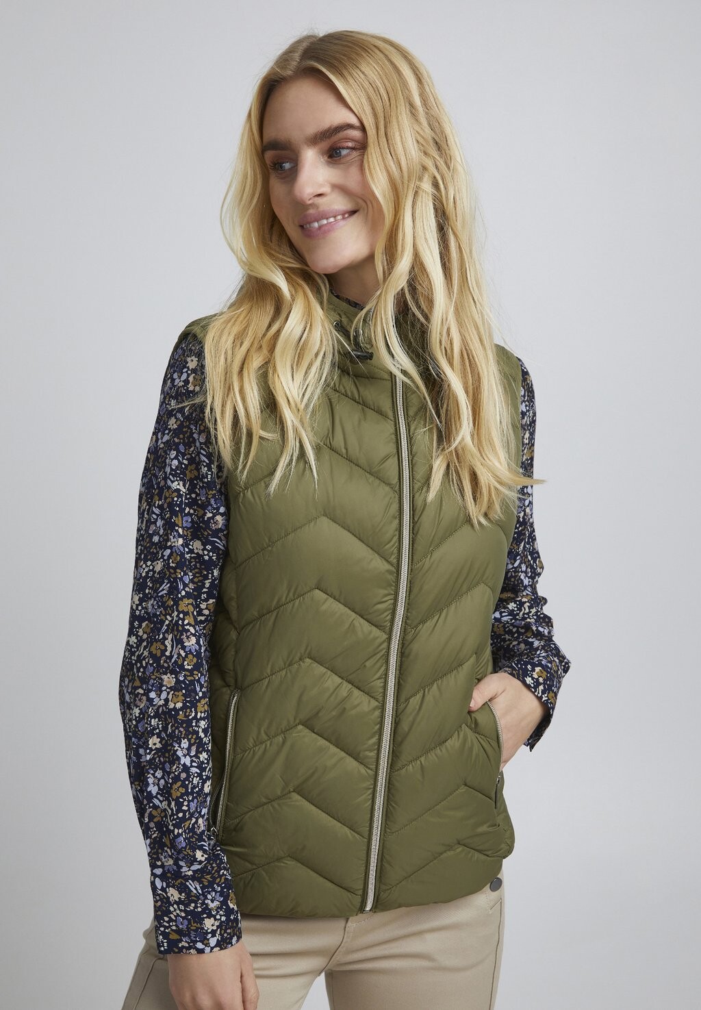 

Жилет Fransa FRBAPADDING 6 WAISTCOAT, цвет Olive Tree