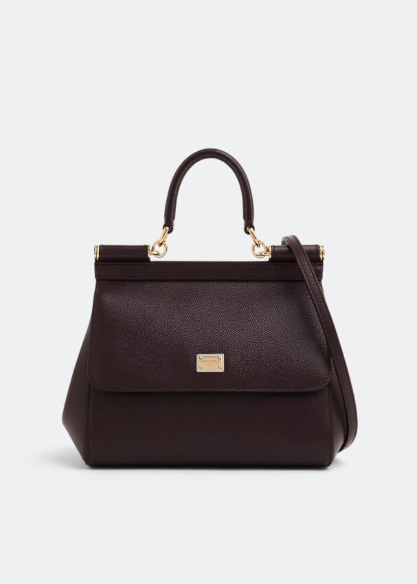 

Сумка Dolce&Gabbana Sicily Top Handle, бордовый
