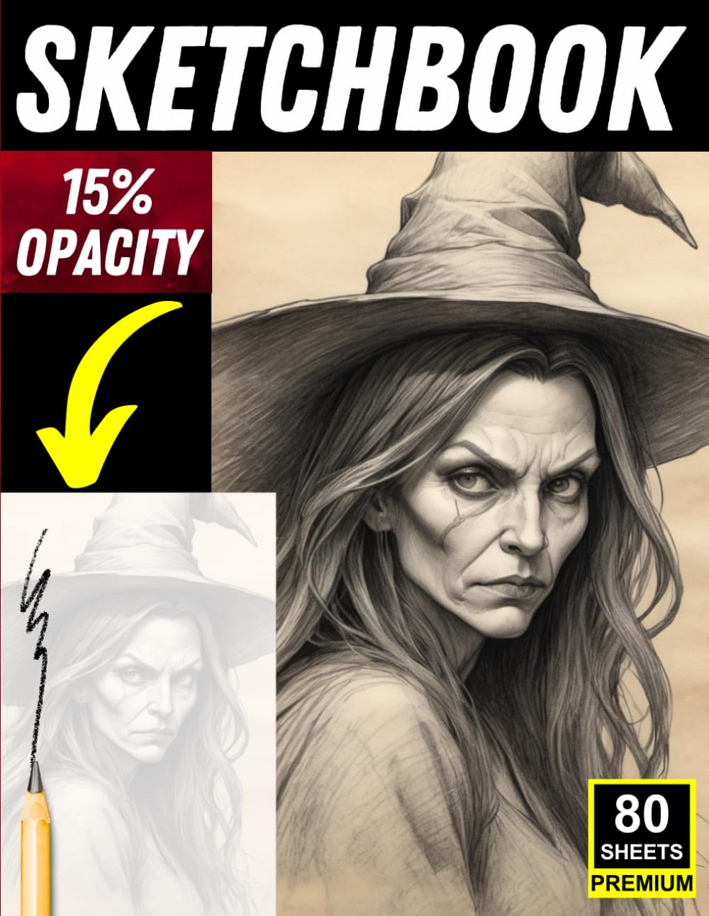 

Fantasy Character Tracing Witch Sketchbook: 80 Light-Opacity Pages for Drawing, Tracing & Artistic Practice (Independently published)