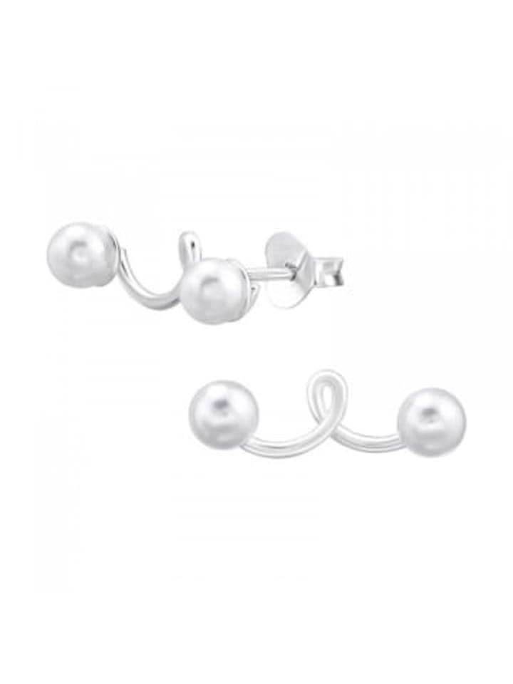 

Alexander York Серьги-гвоздики CLIMBER PEARL из серебра 925 пробы, комплект из 2 штук