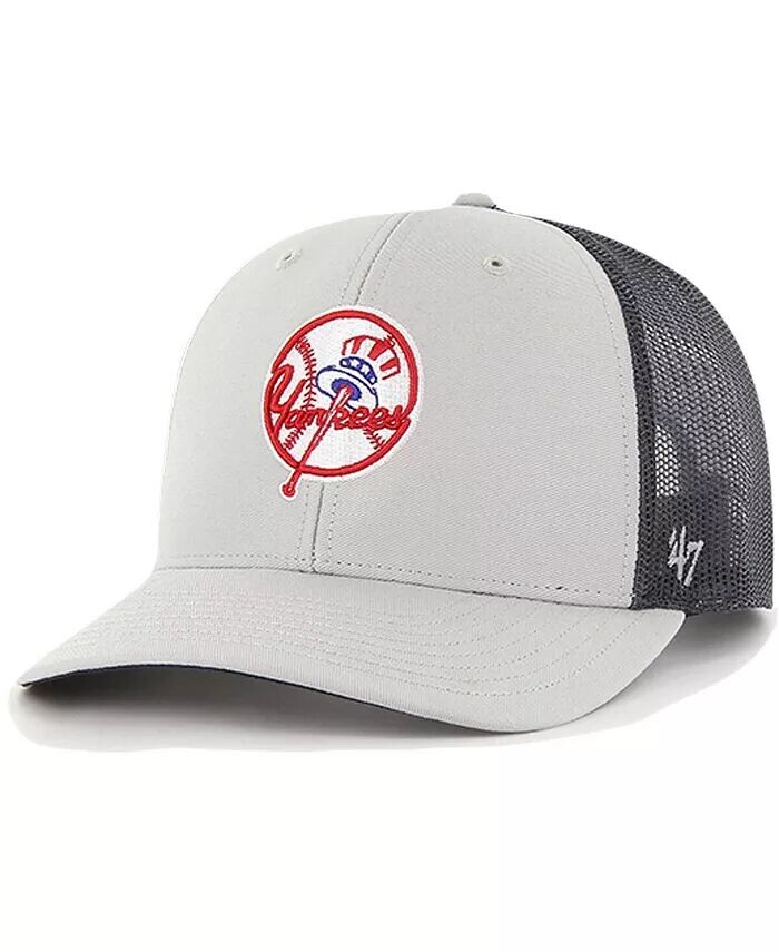 

Мужская серая кепка New York Yankees Secondary Trucker Snapback '47 Brand