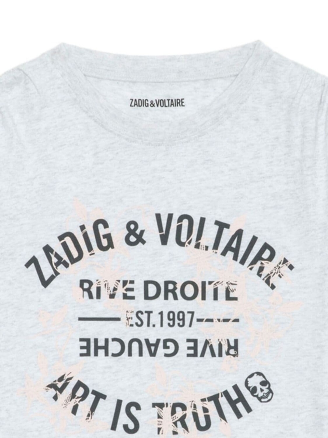 

Zadig & Voltaire Kids футболка с логотипом, серый