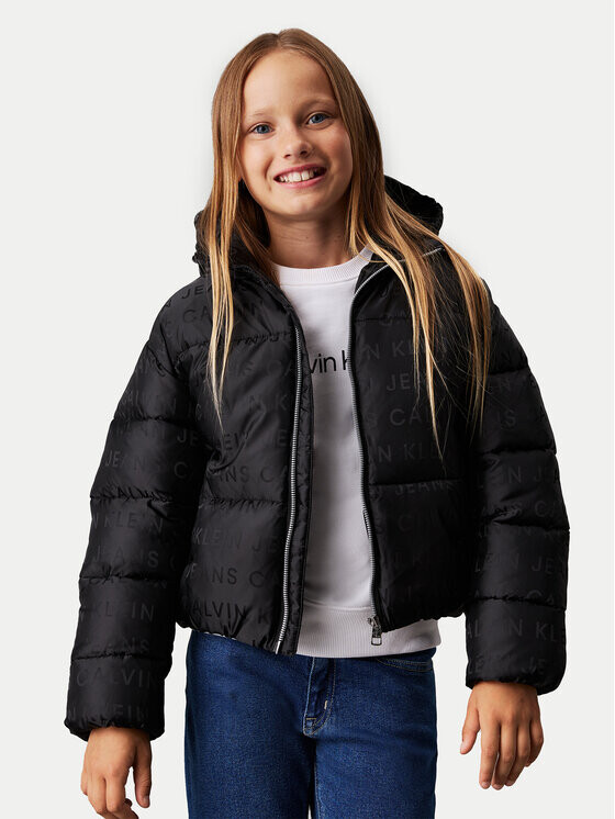

Пуховик стандартного кроя Calvin Klein Jeans, черный
