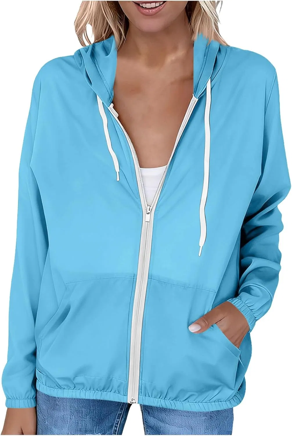Куртка женская солнцезащитная Generic, Light Blue