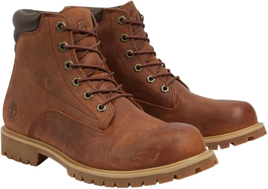 Мужские кожаные ботинки Timberland Alburn высотой 6 дюймов, Brown