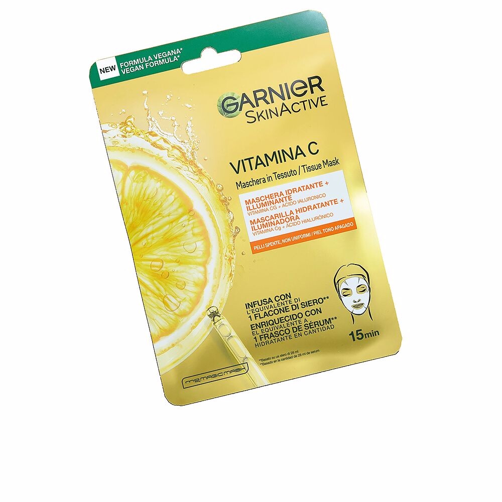 

Маска для лица Skinactive vitamina c tissue mask Garnier, 1 шт