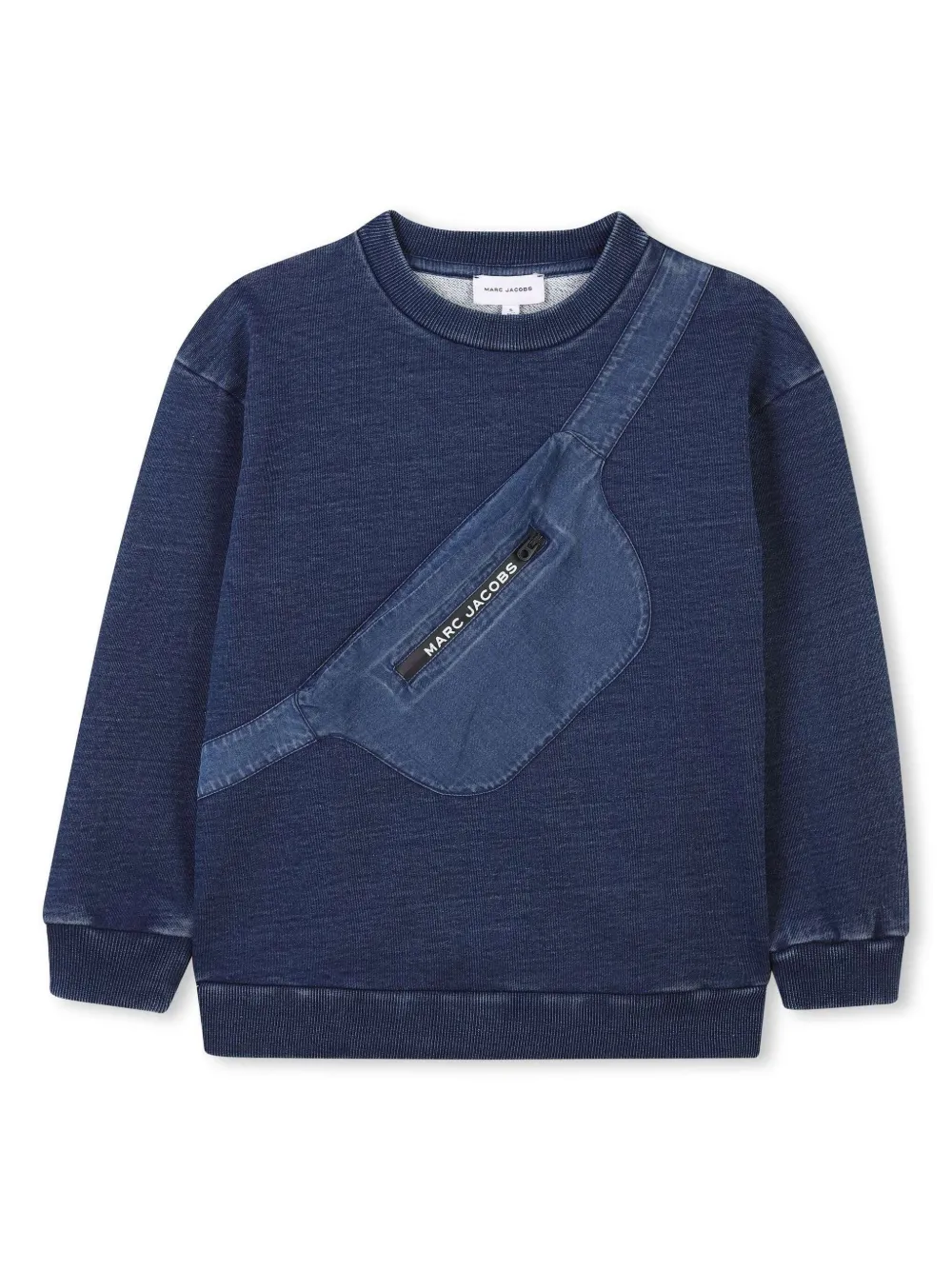 

Толстовка с карманом на молнии Marc Jacobs Kids, синий