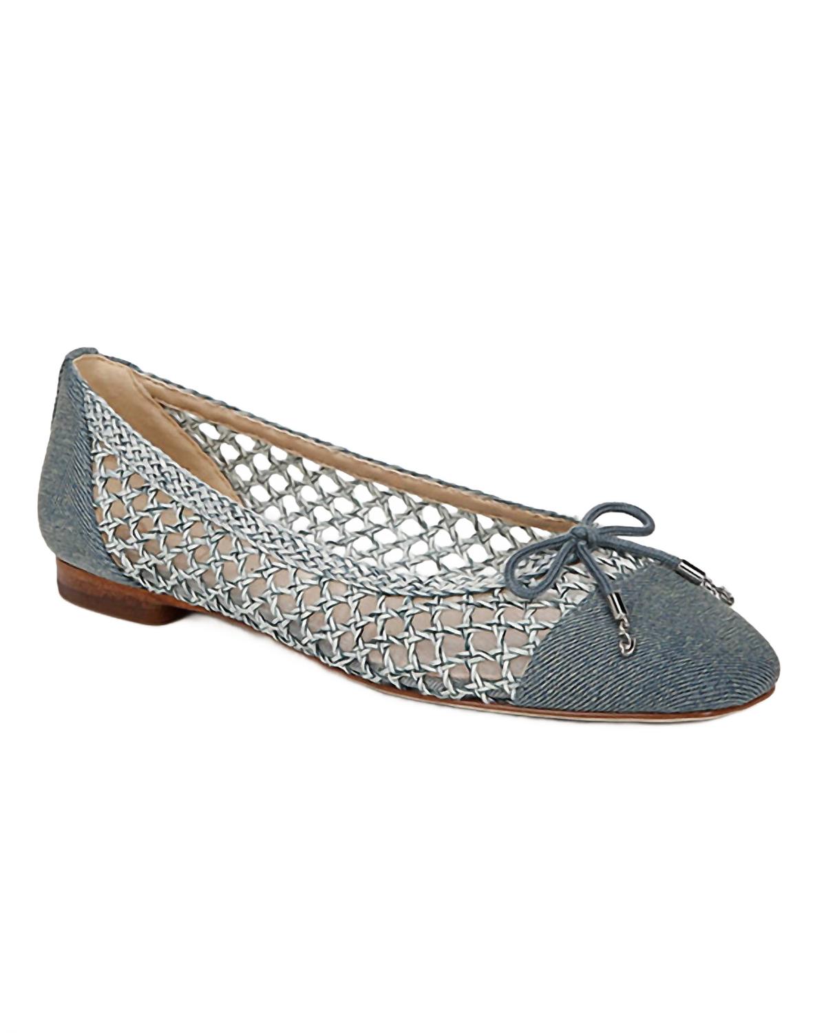 Женские балетки May в выстиранном новом синем Sam Edelman