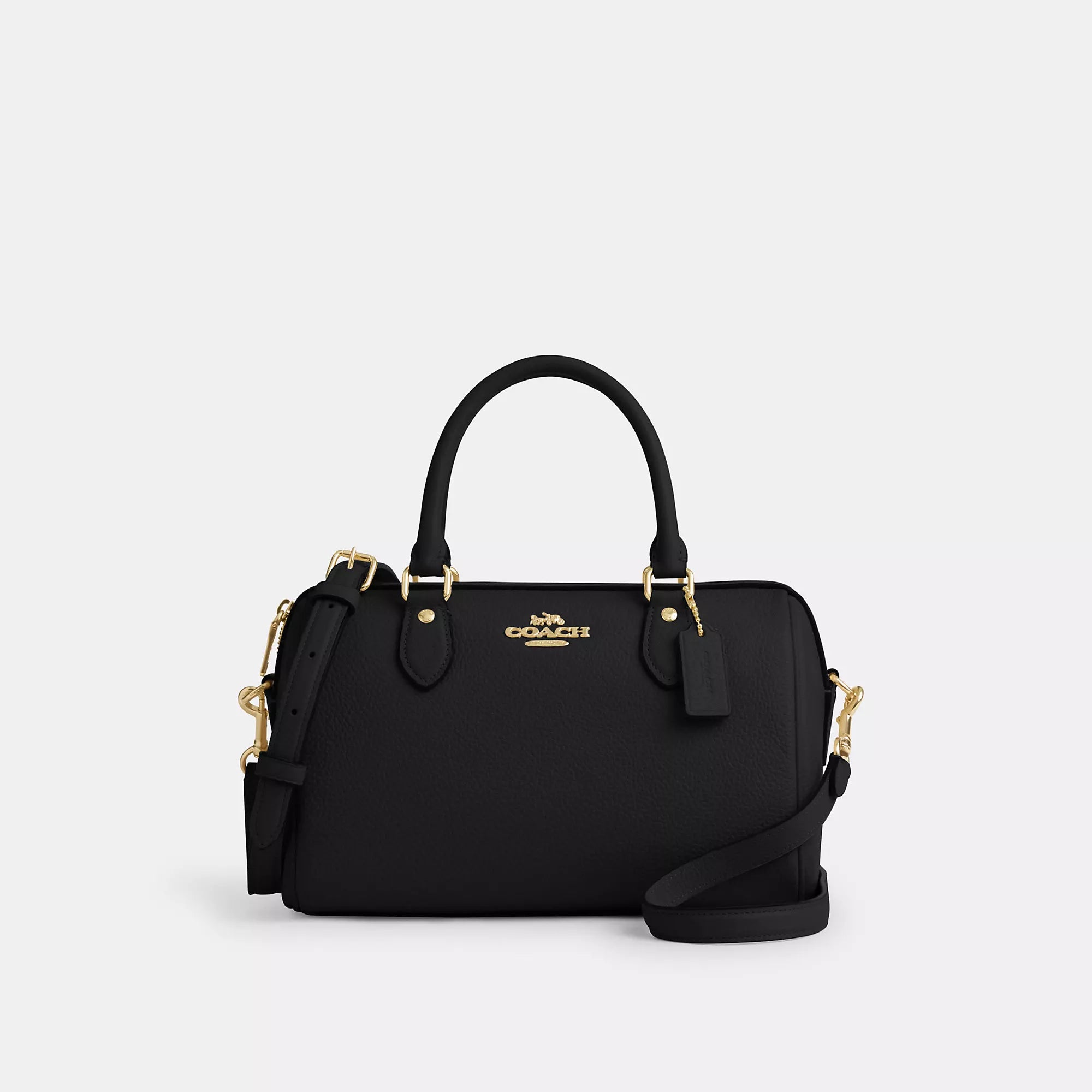 

Сумка-портфель Coach Outlet Rowan, золотой/черный