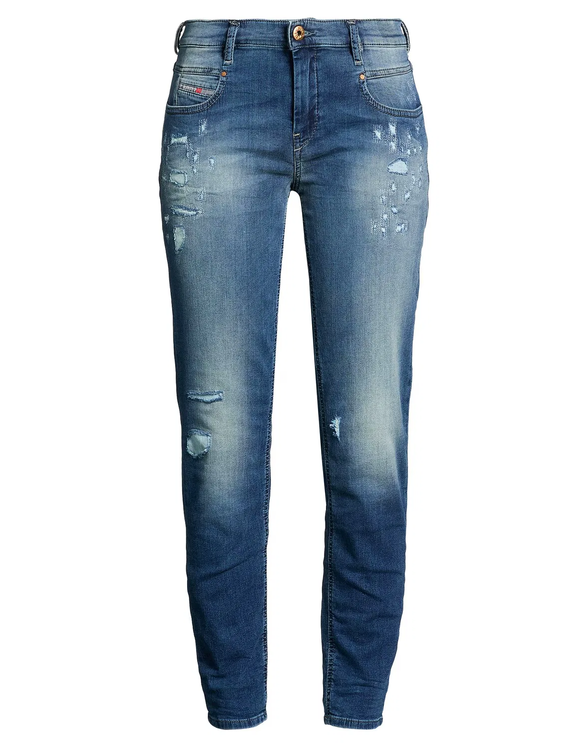 Джинсы скинни distressed DIESEL синие